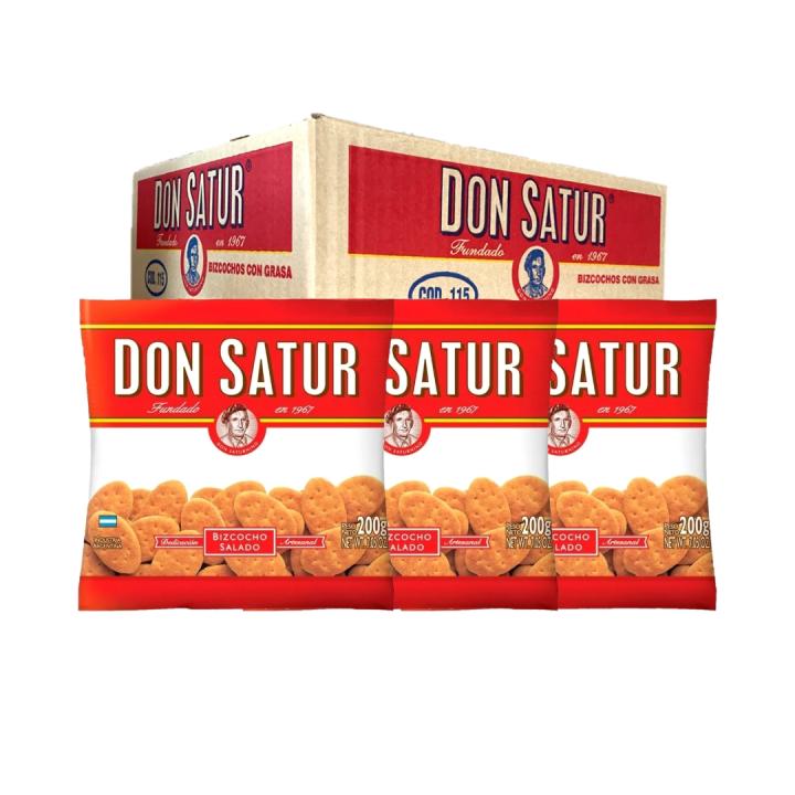 Galletitas DON SATUR Bizcocho de Grasa x 30u.